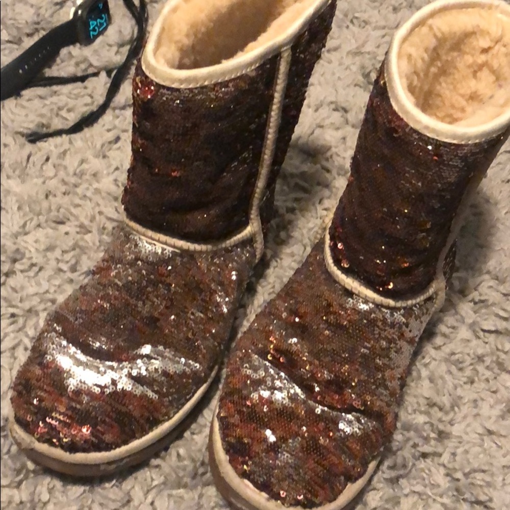 Ugh Sparkle Boots Changing